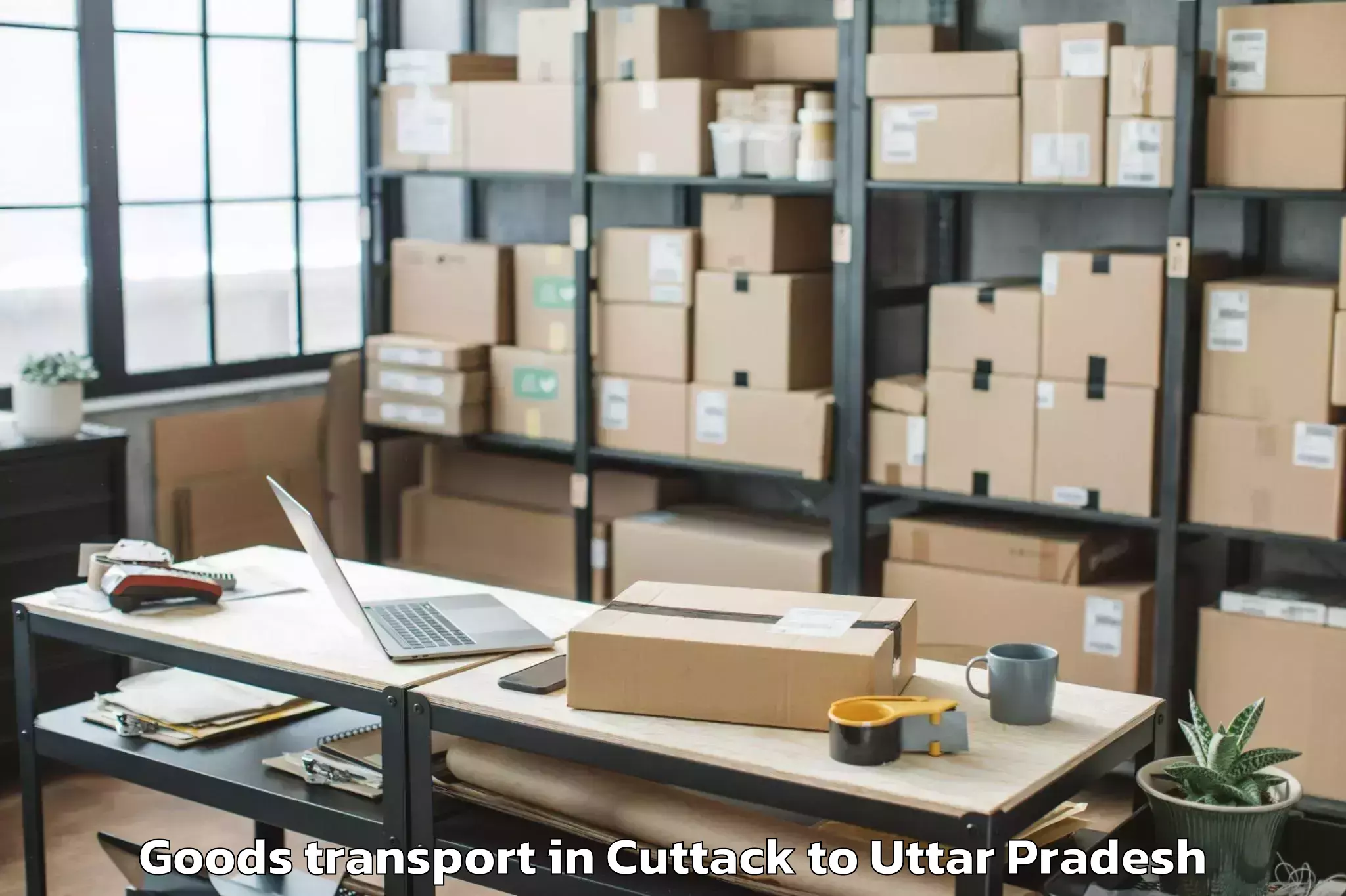 Cuttack to Auraiya Goods Transport Booking